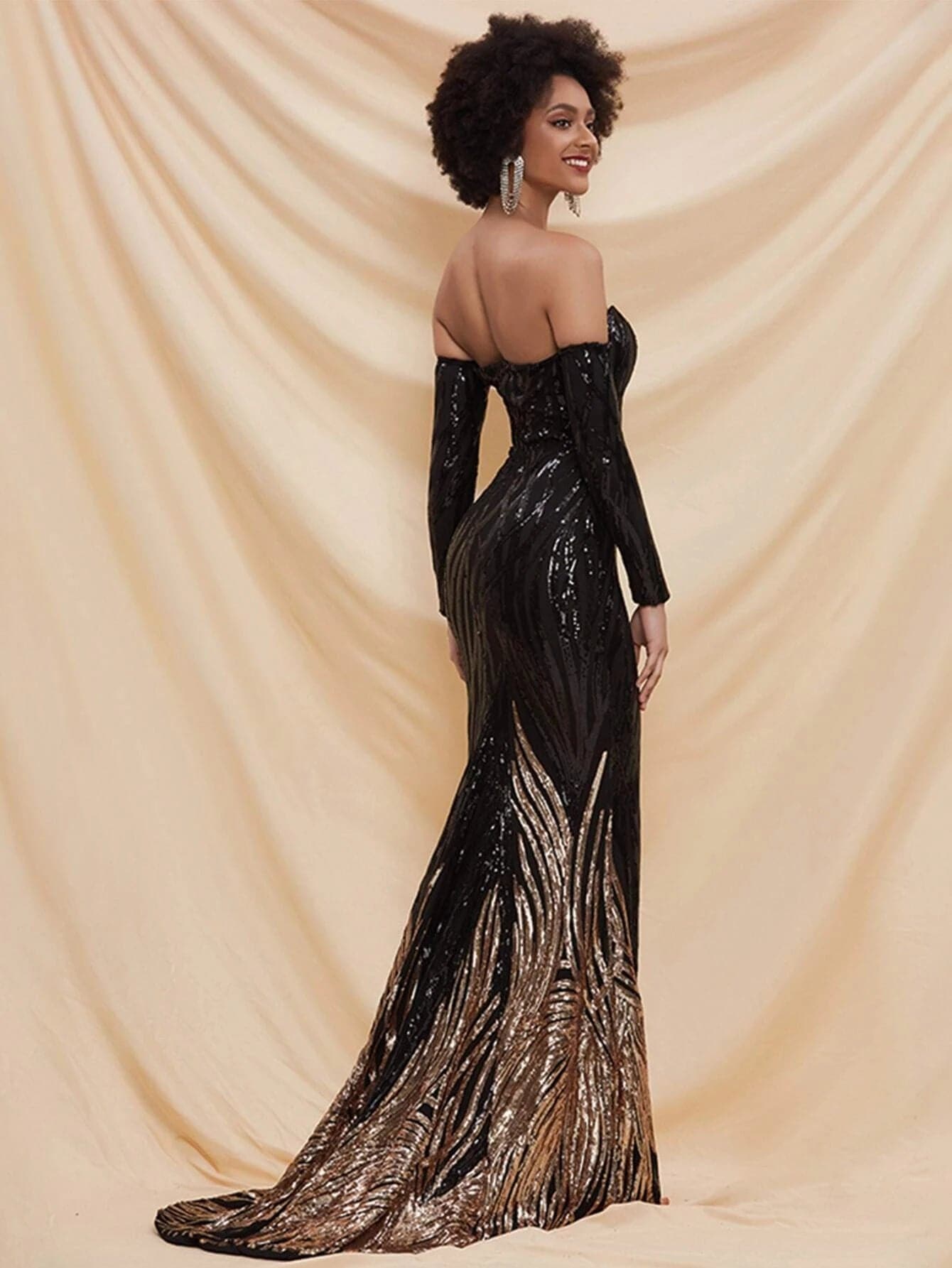 Mermaid Seuin Evening Dress M0296