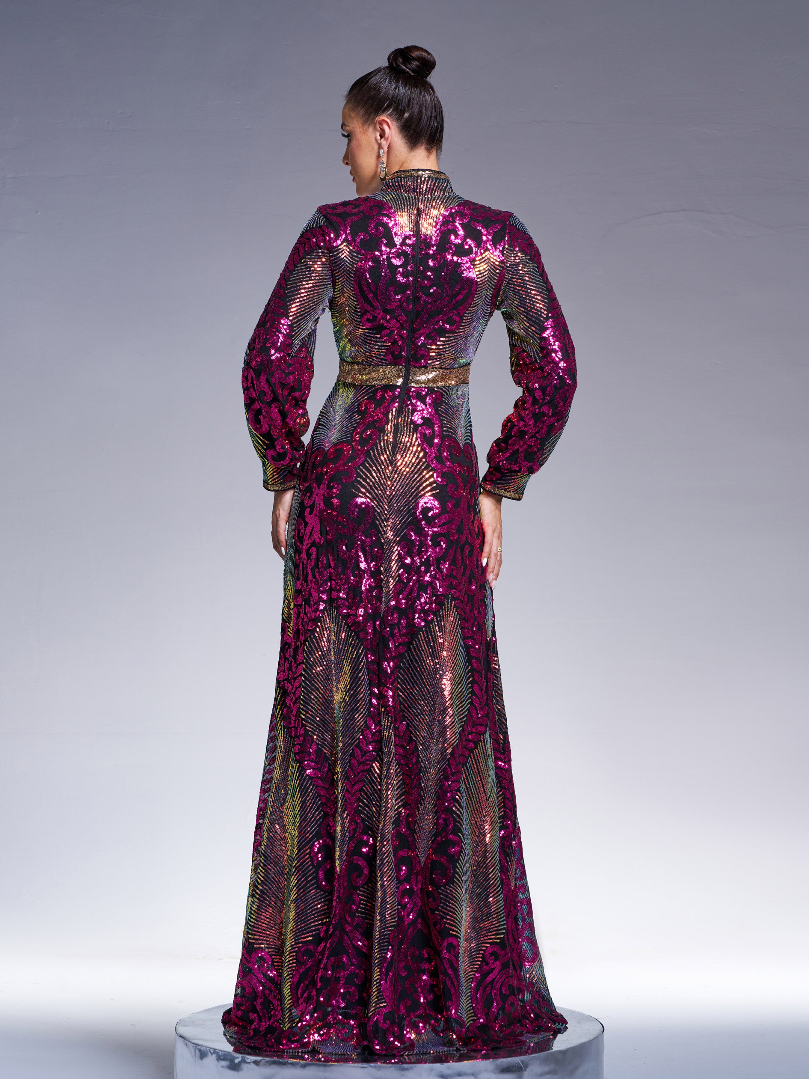 Cutout Sequin Maxi Dress ME00330