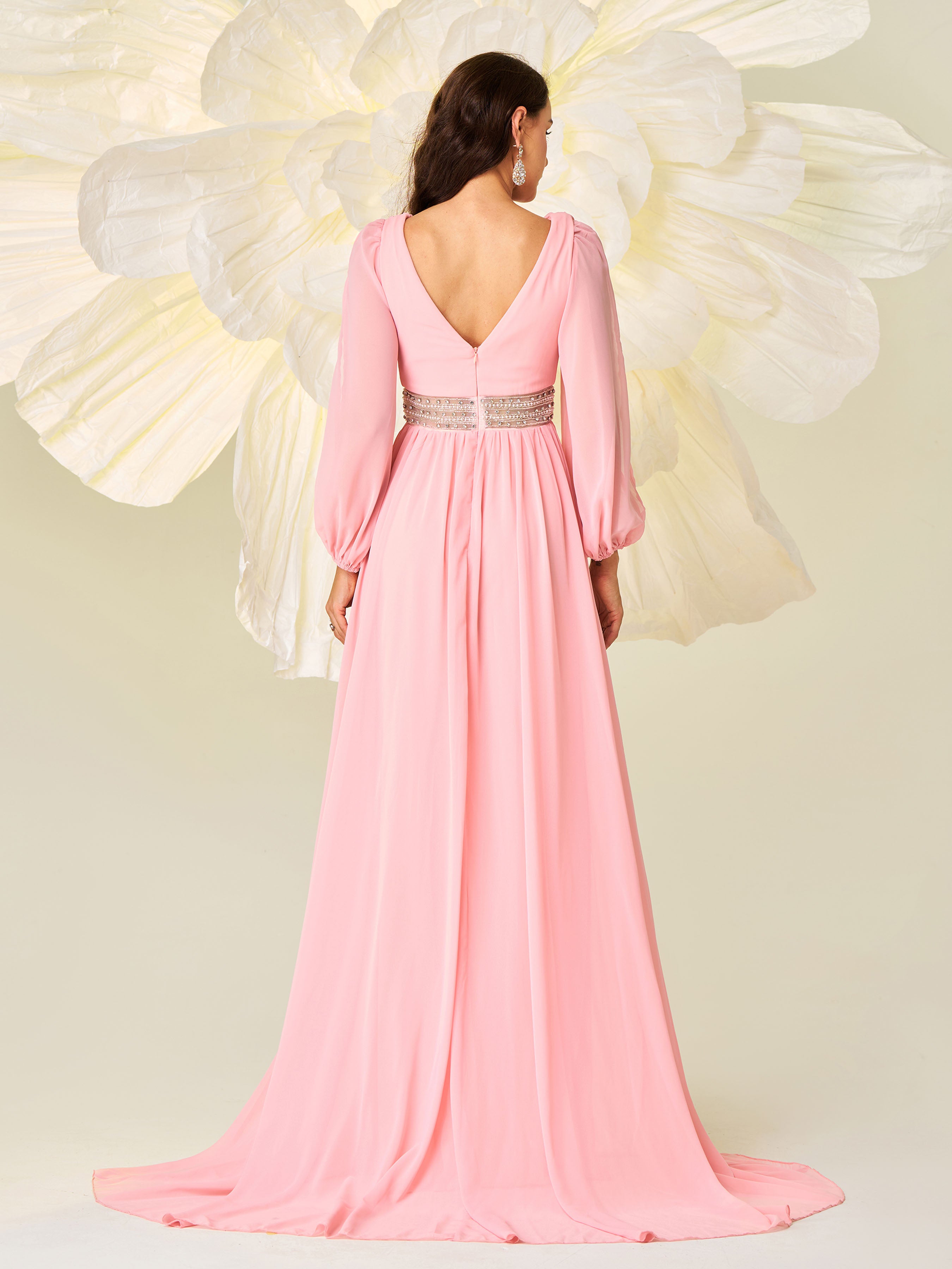 Mesh Cutout Bridesmaid Dress RJ11411